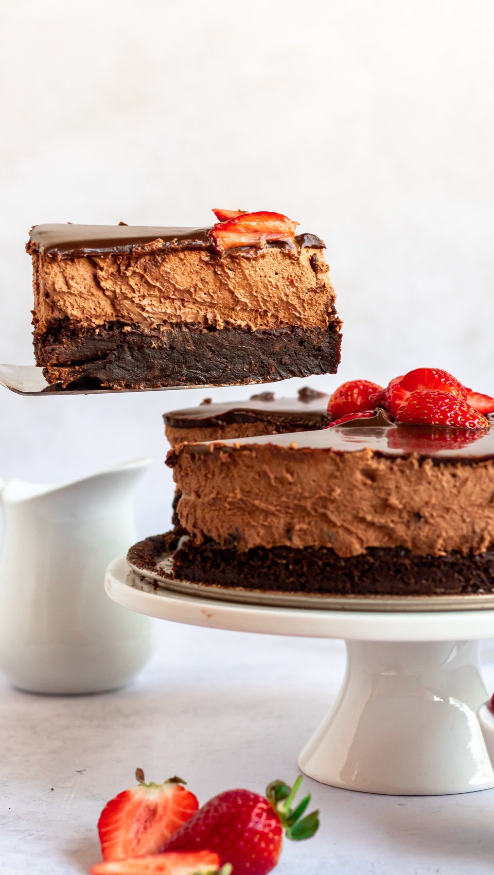 Chocolate Brownie Mousse Cake