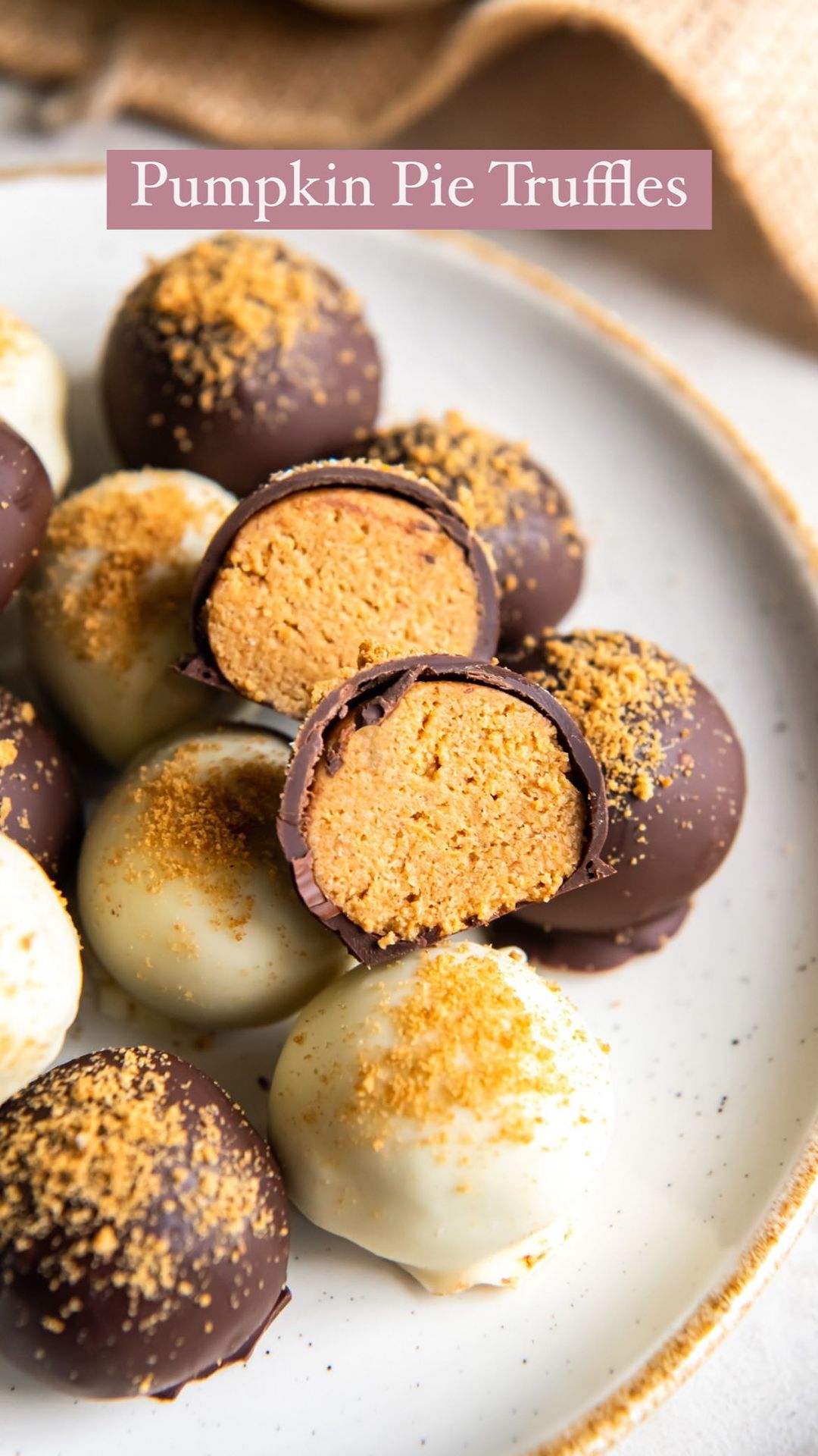 Pumpkin Pie Chocolate Truffles