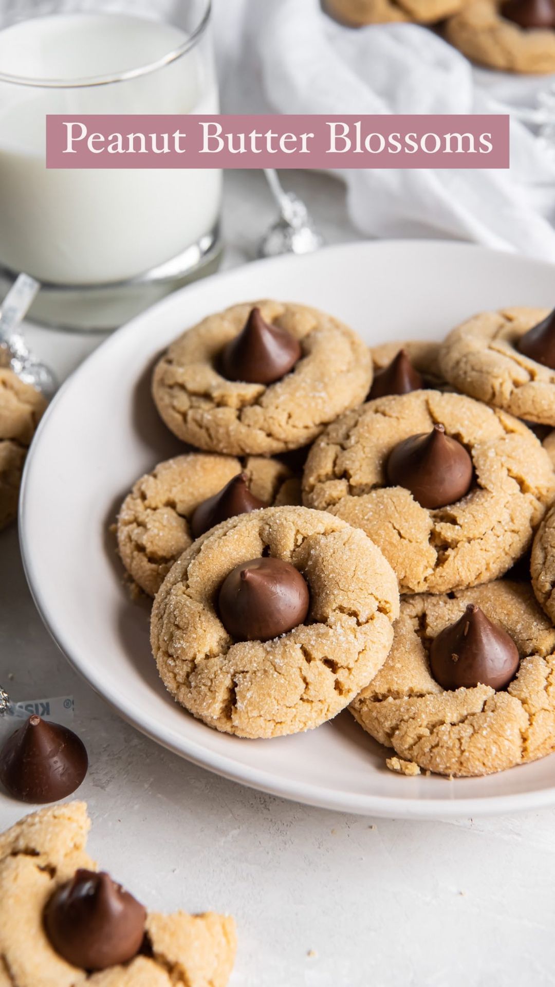 Peanut Butter Blossom Cookies