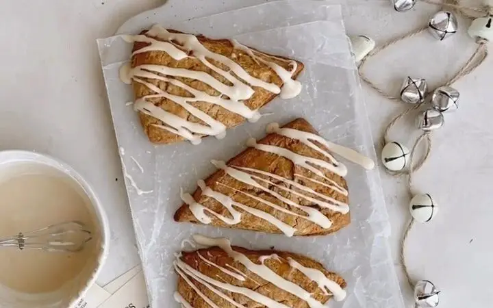 Gingerbread Scones with Maple Glaze