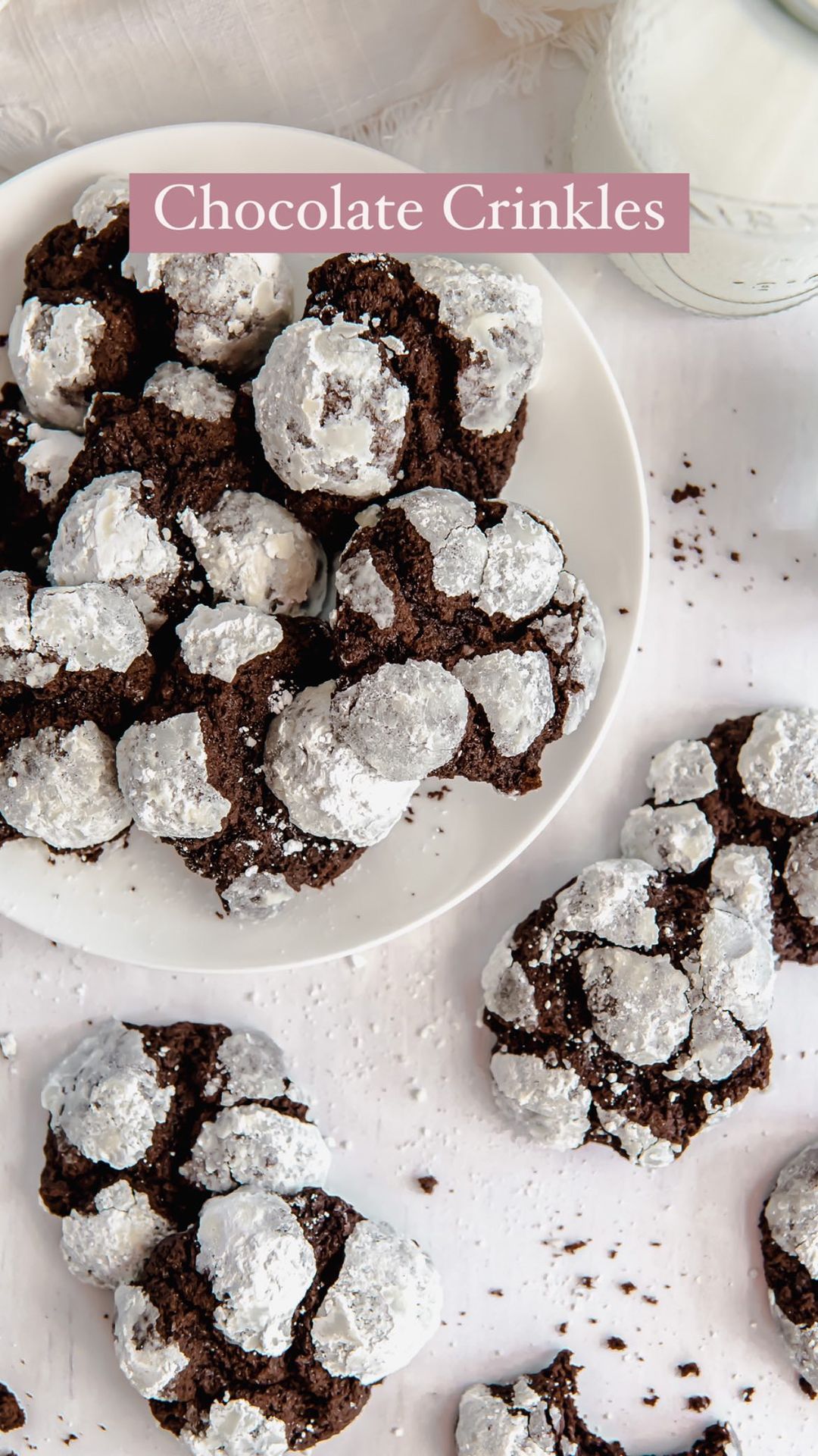 Chocolate Crinkle Cookies