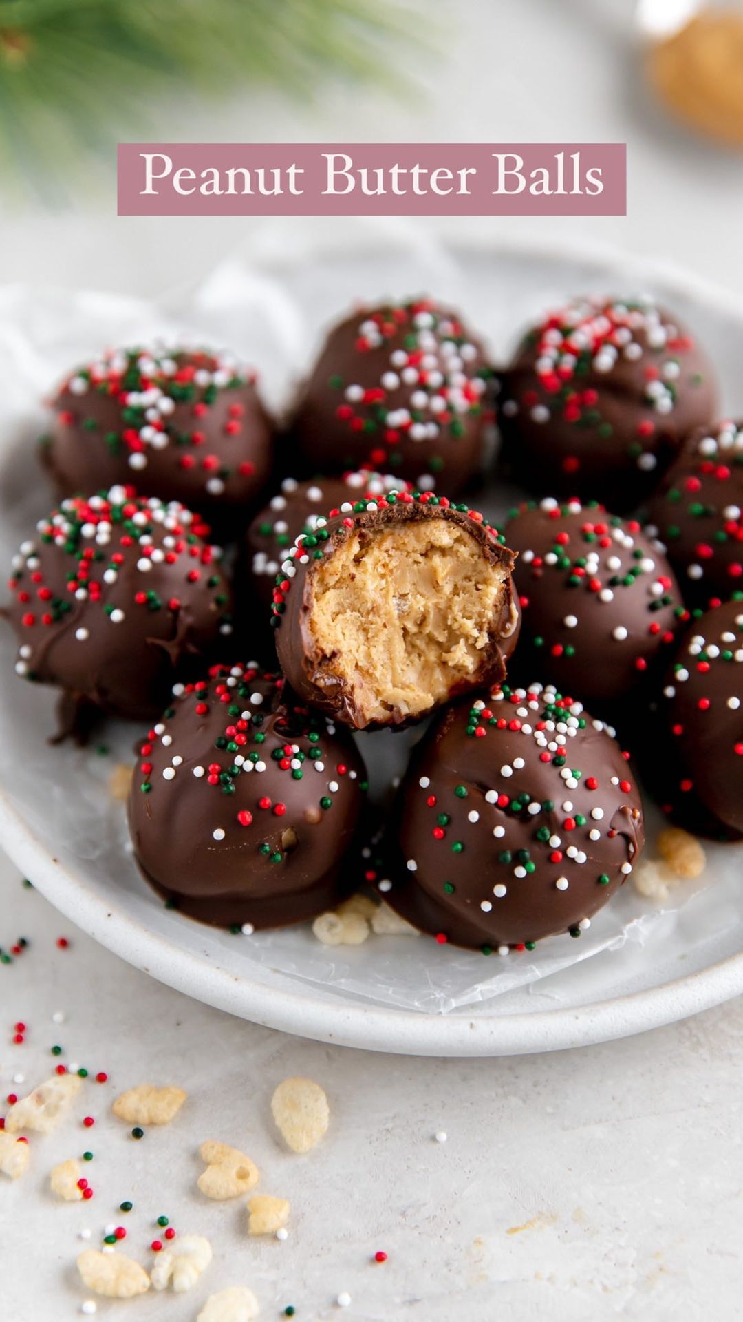 Peanut Butter Rice Krispies Balls