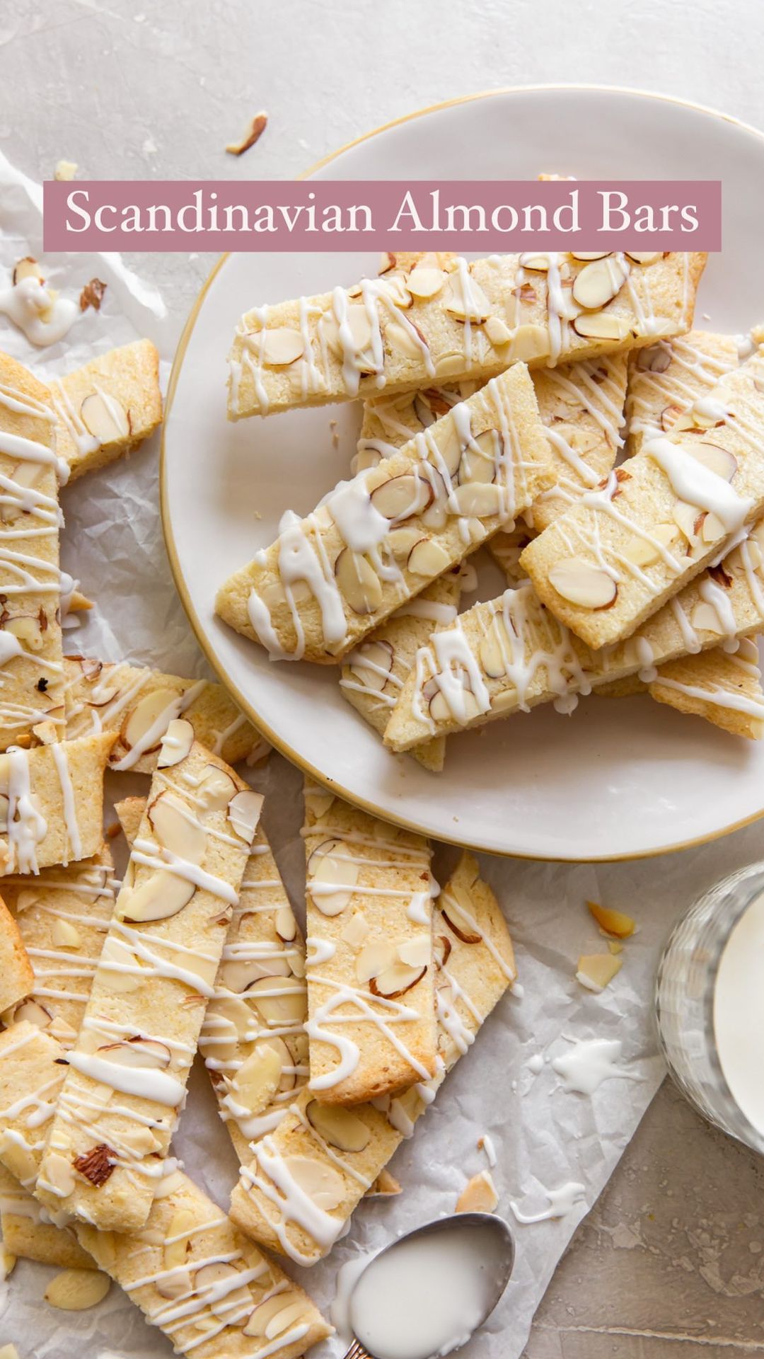 Almond Bars with Icing