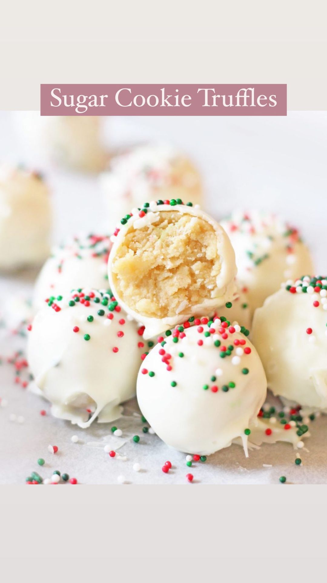 Sugar Cookie Truffles – From 📌Pin To Plate🍰