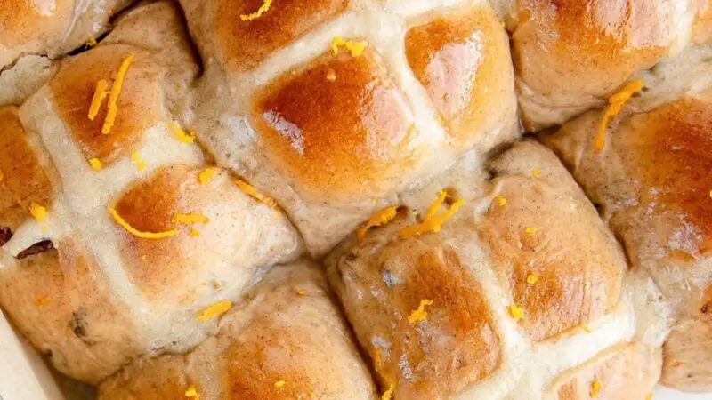 Traditional Hot Cross Buns with a Citrus Twist