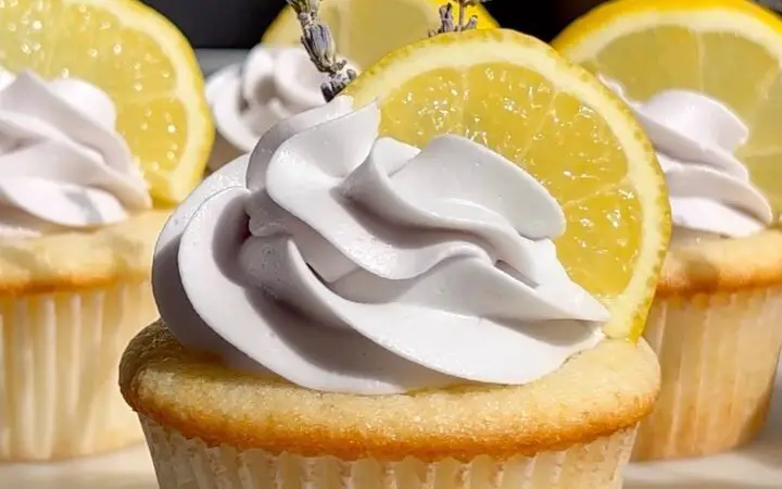 Lemon-Lavender Delight Cupcakes