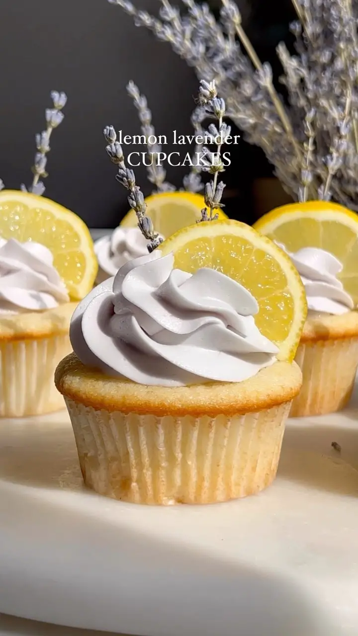 Lemon-Lavender Delight Cupcakes