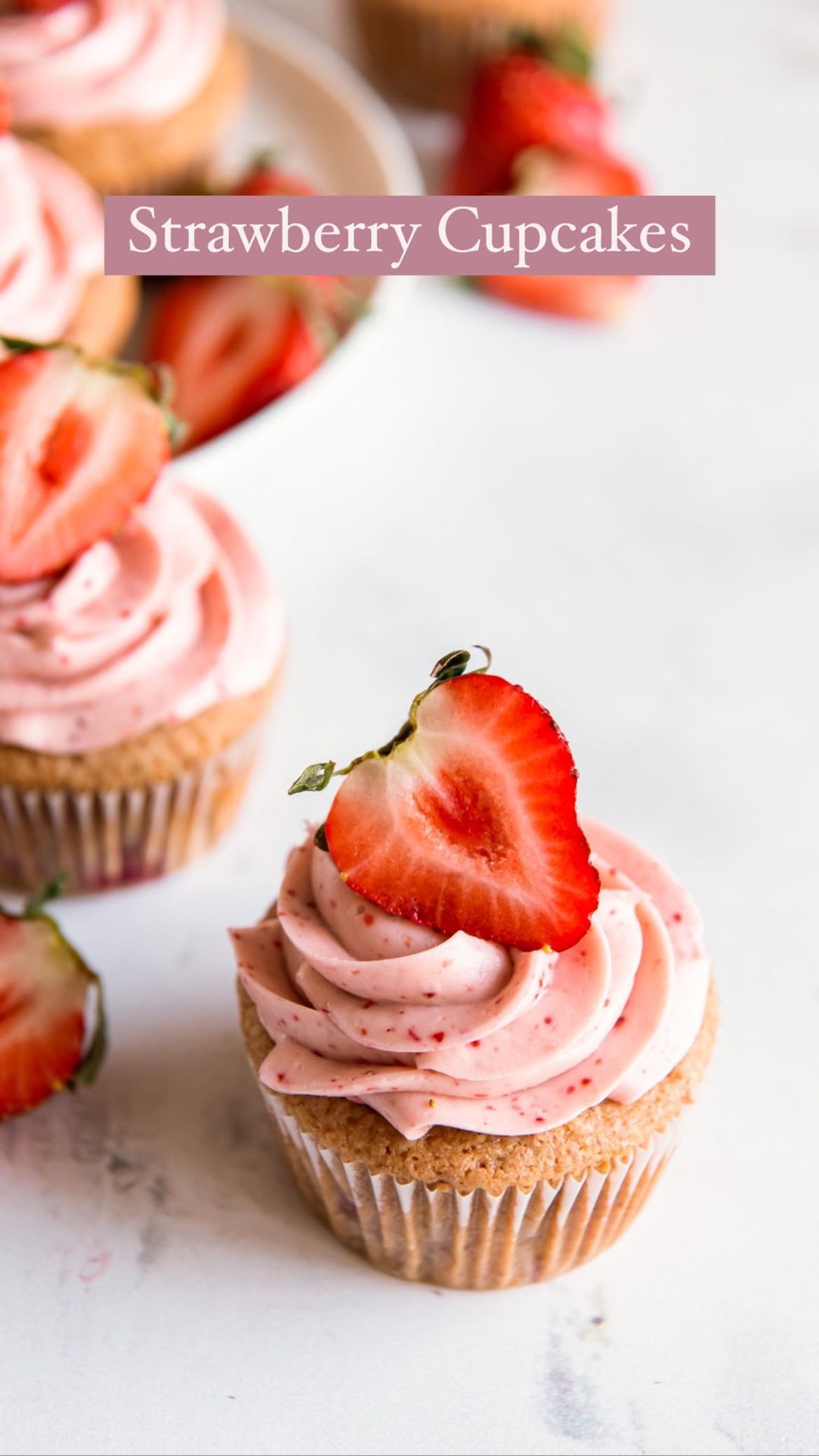 Strawberry Bliss Cupcakes with Cream Cheese Frosting