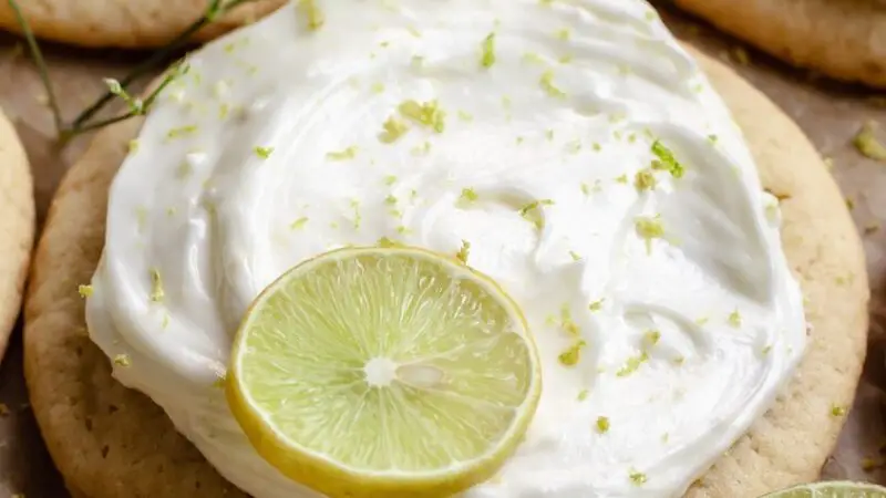 Brown Butter Key Lime Cookies with White Chocolate