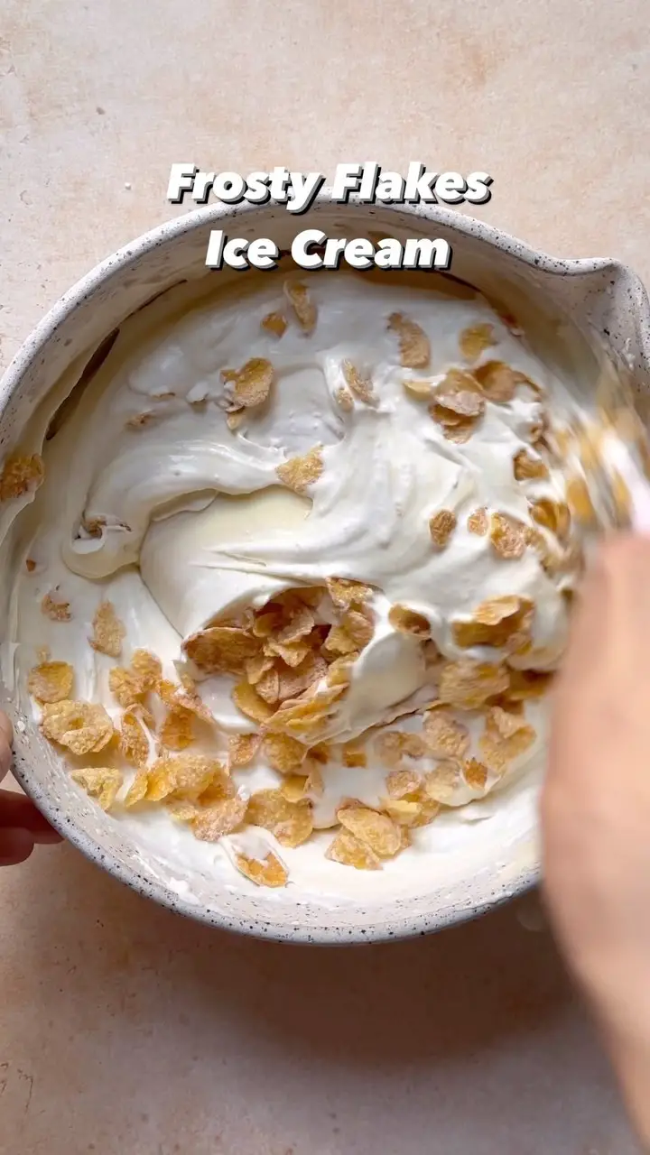 Frosted Flakes Ice cream From 📌Pin To Plate🍰