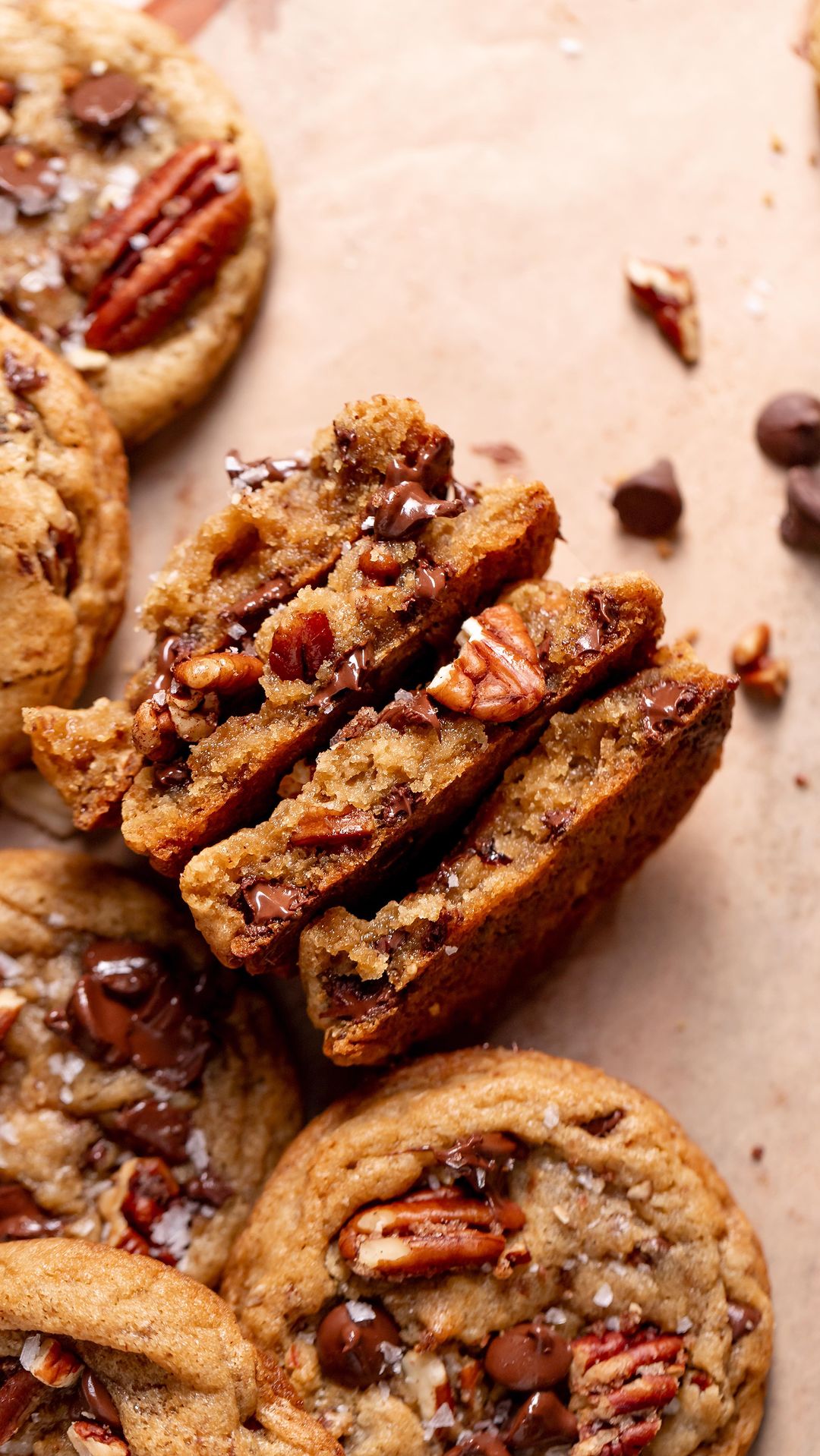 Molasses Chocolate Chip Pecan Cookies From 📌Pin To Plate🍰