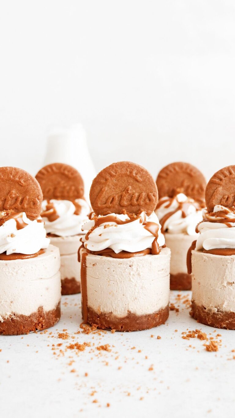 Vegan Biscoff Cheesecake Cups