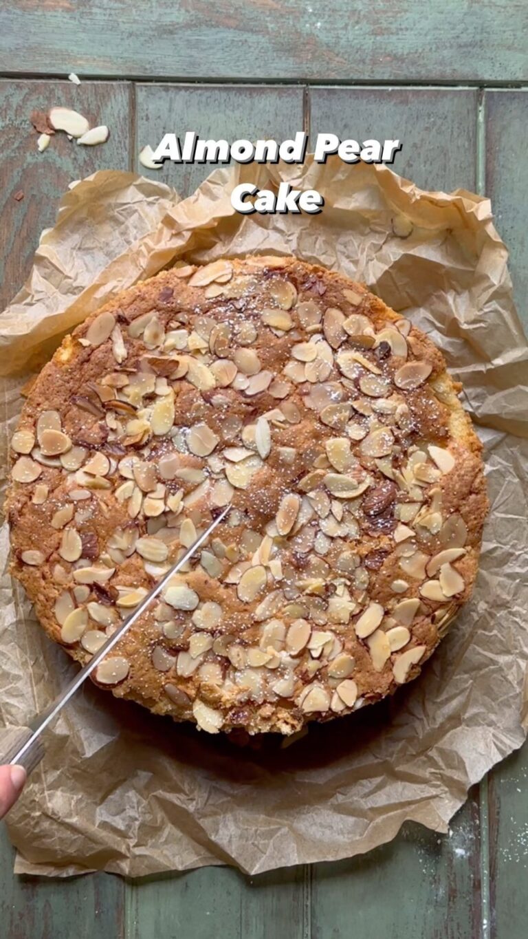 Almond Pear Cake From 📌Pin To Plate🍰