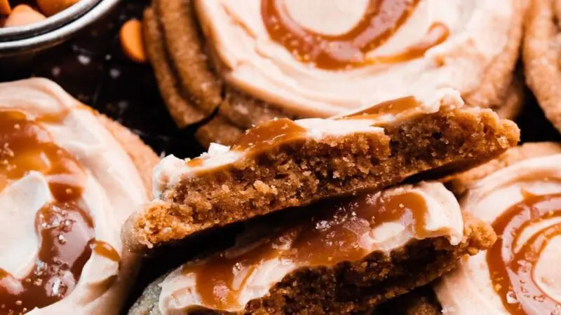 Salted Butterbeer Cookies with Butterscotch Frosting