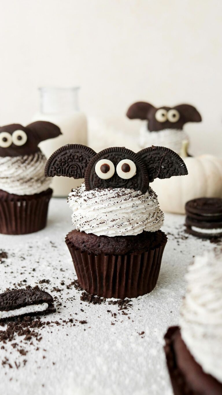 Spooky Vegan Oreo Bat Delights