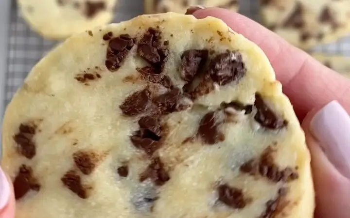 Buttery Chocolate Chip Shortbread Cookies