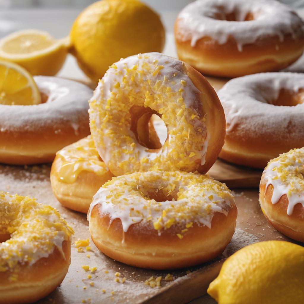 Baked Lemon Donuts with Lemon Sugar Coating