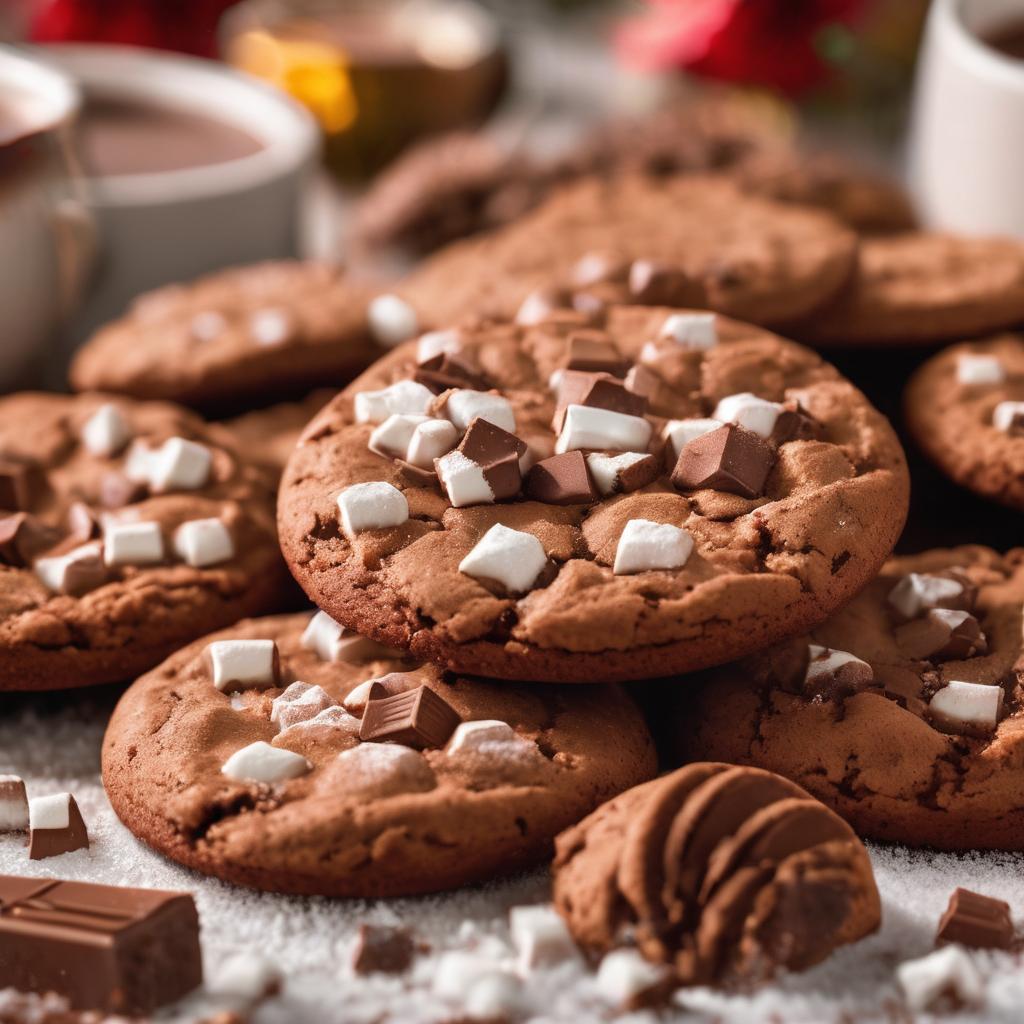 Hot Cocoa Blossom Cookies