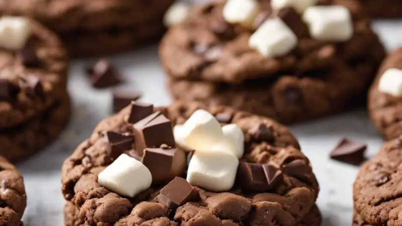 Chocolate Marshmallow Bliss Cookies