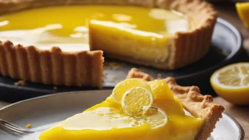 Meyer Lemon Curd Tart with Olive Oil Crust