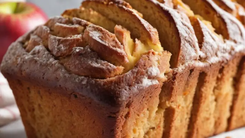 Apple Cinnamon Bread with Icing