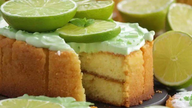 Lime Cake with Lime Drizzle