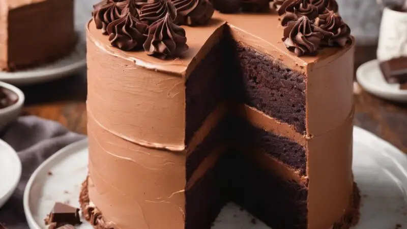 Ultimate Chocolate Sponge Cake with Fluffy Chocolate Buttercream