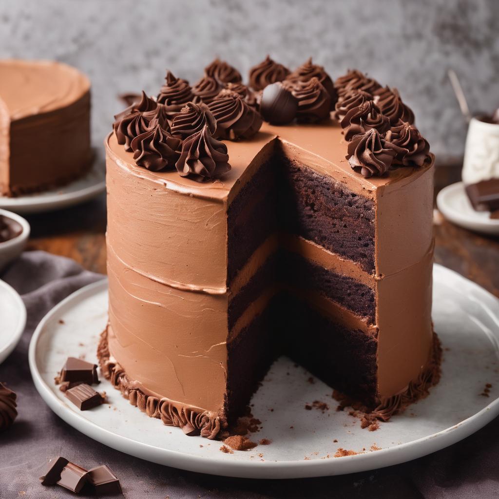 Ultimate Chocolate Sponge Cake with Fluffy Chocolate Buttercream