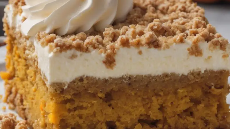 Pumpkin Crumb Cake with Cheesecake Layer