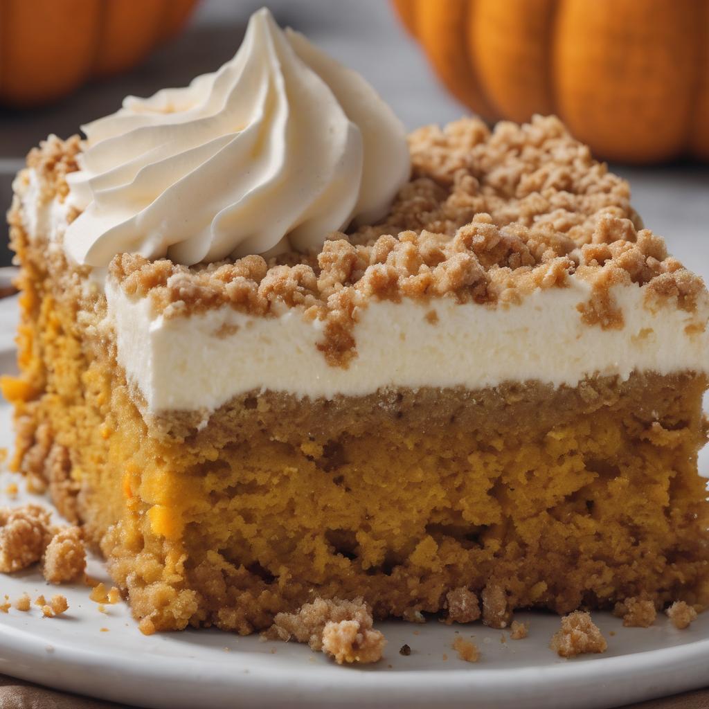 Pumpkin Crumb Cake with Cheesecake Layer