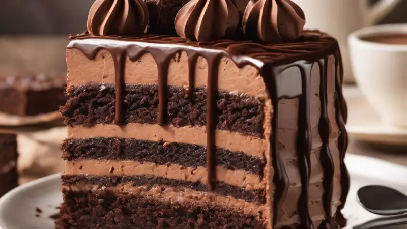 Decadent Triple Chocolate Cake