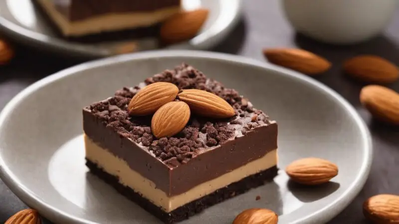 Almond Oreo Chocolate Mousse Bars