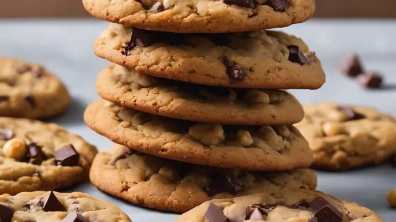 Chewy Chocolate Chunk Cookies with Chickpea Flour