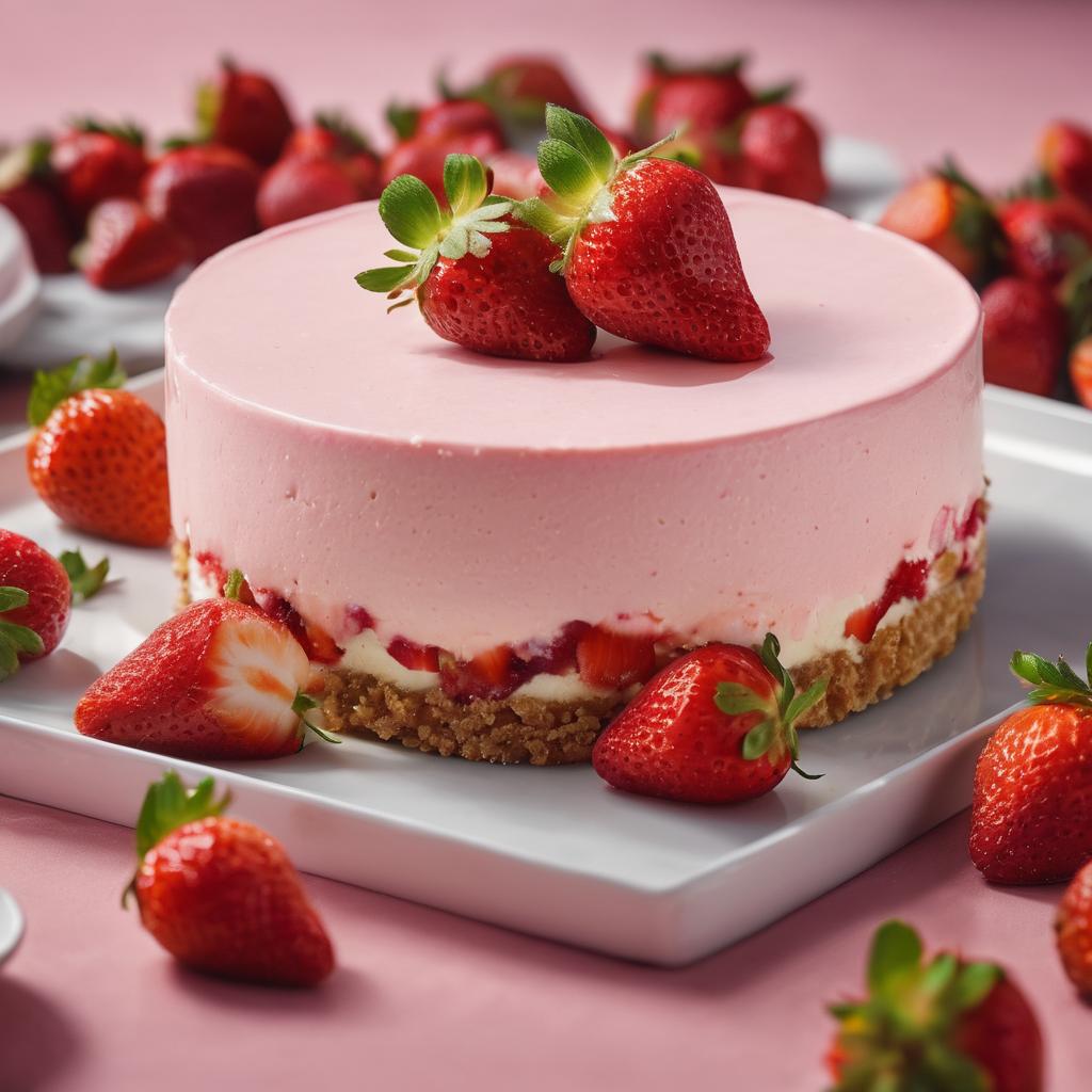 No-Bake Strawberry Crunch Cheesecake Delight