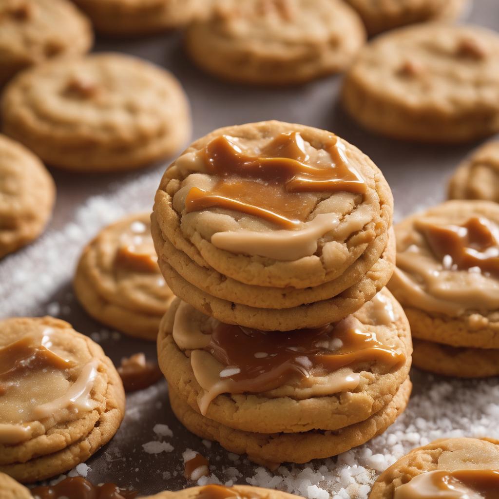 Dulce de Leche Stuffed Cookies with a Touch of Sea Salt