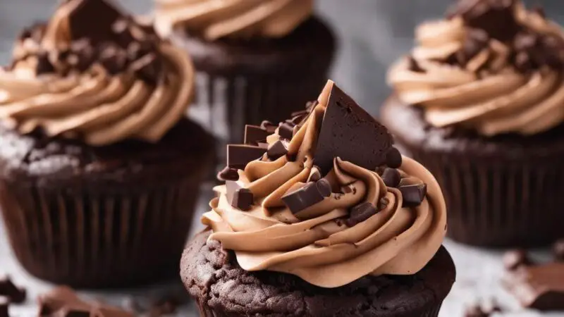 Decadent Chocolate Cupcakes with Chocolate Fudge Filling