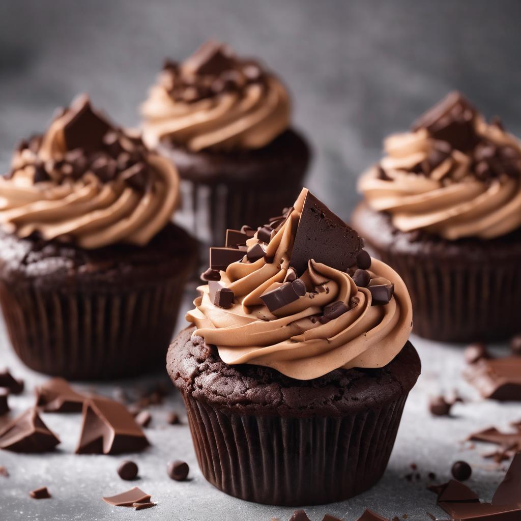 Decadent Chocolate Cupcakes with Chocolate Fudge Filling