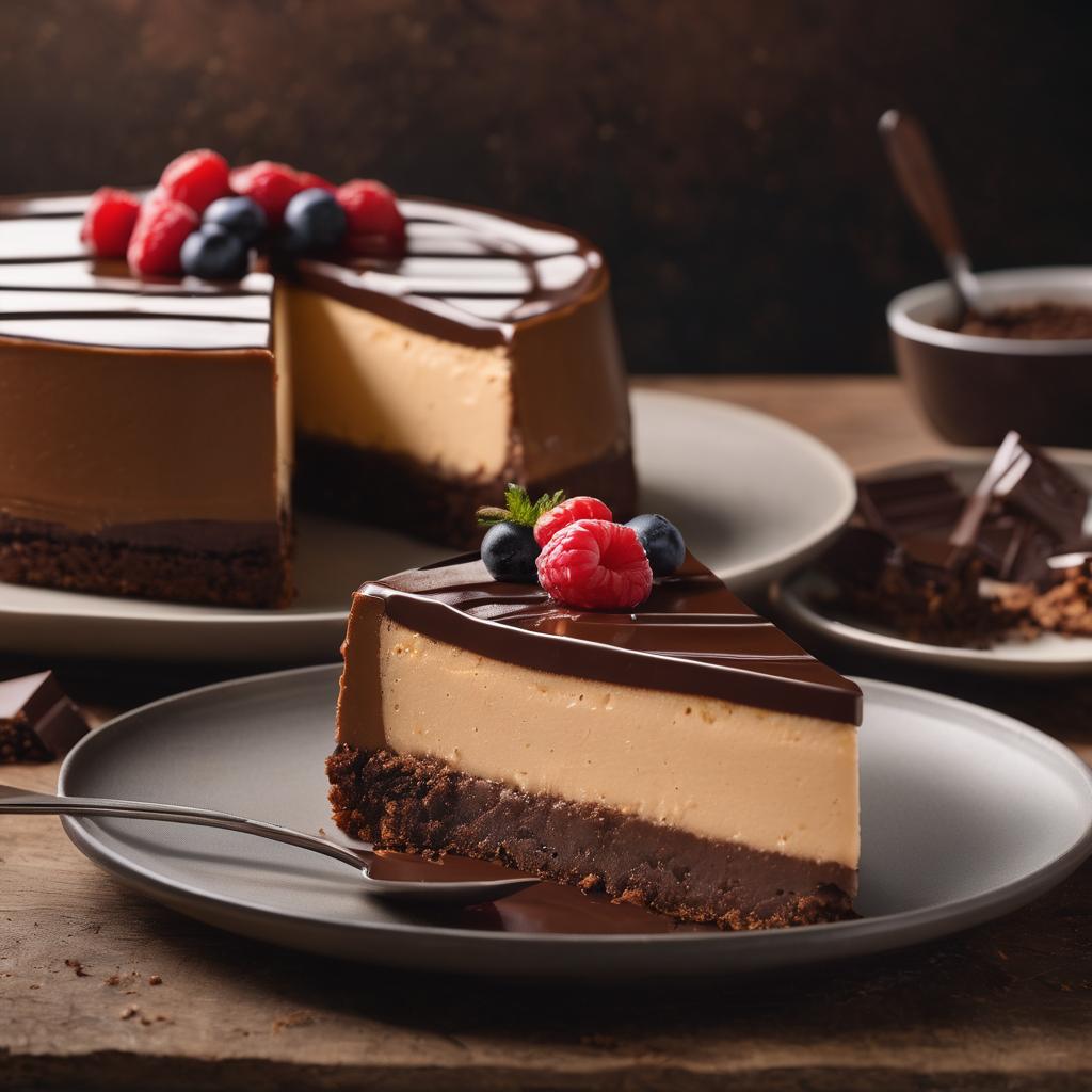 Chocolate Cheesecake with Dark Chocolate Ganache