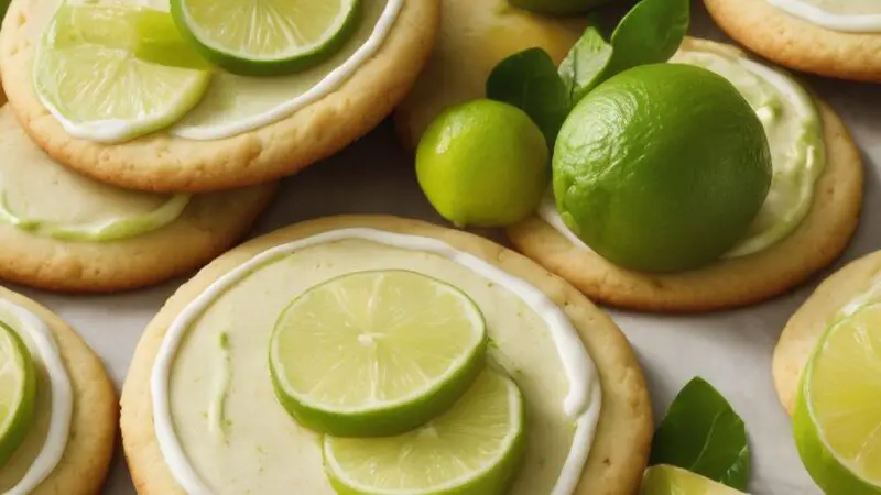 Key Lime Cookies with Key Lime Glaze