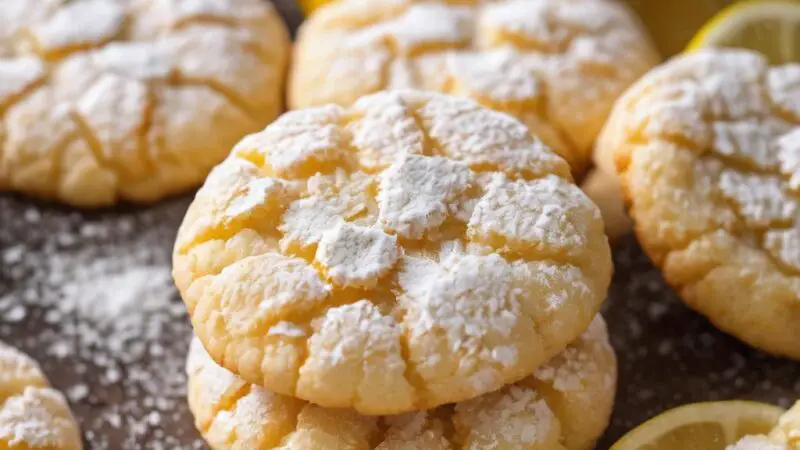 Lemon Snowball Cookies