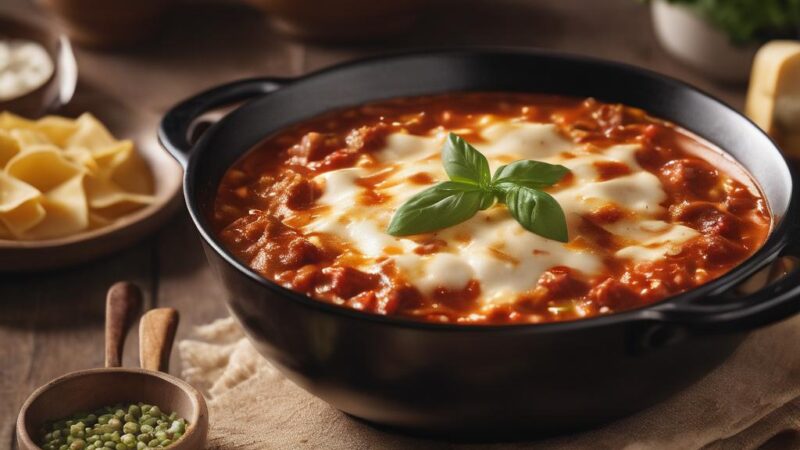 Hearty Lasagna Soup