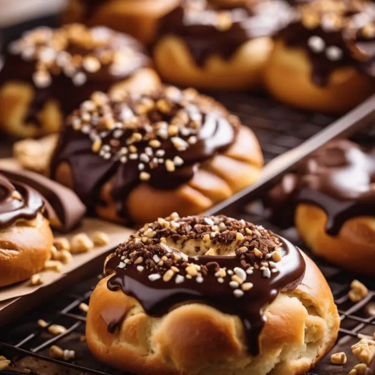 Decadent Chocolate-Stuffed Sweet Buns with a Soft, Velvety Dough and Warm Vanilla Aroma