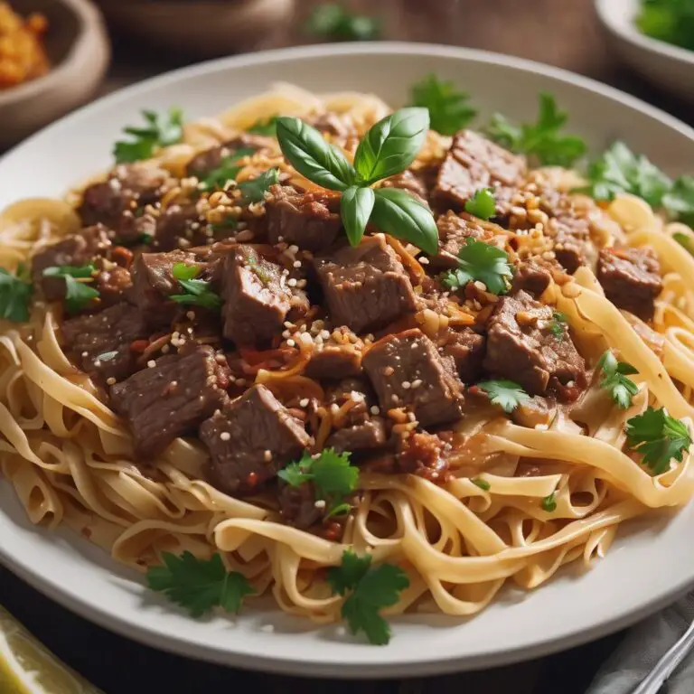 Savory Asian-Style Beef Pasta Stir-Fry