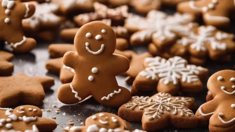 Gingerbread Cookies with a Festive Spice Blend and Rich Molasses