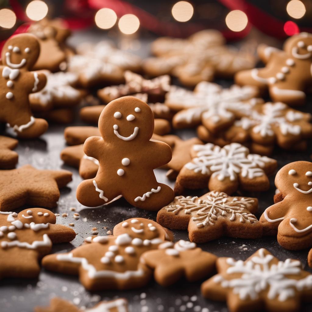 Gingerbread Cookies with a Festive Spice Blend and Rich Molasses