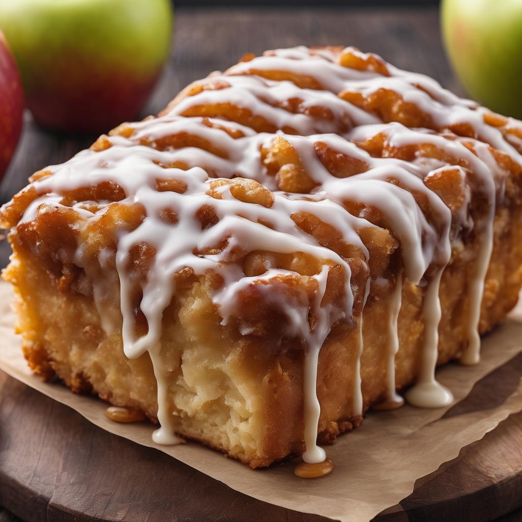 Spiced Apple Quick Bread with Sweet Cinnamon Drizzle