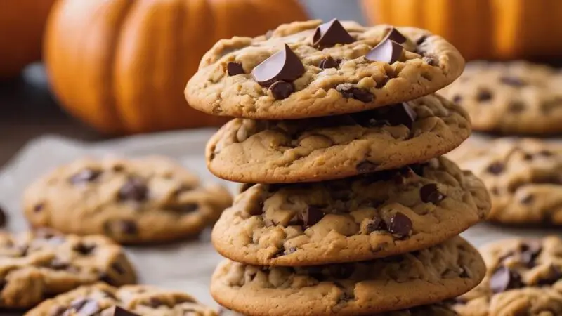 Toasty Pumpkin & Chocolate Chip Cookies with Sea Salt