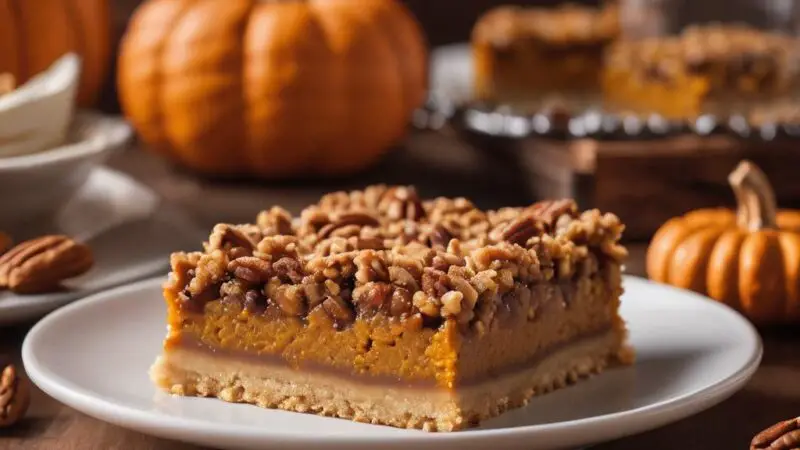 Pumpkin Pecan Delight Squares