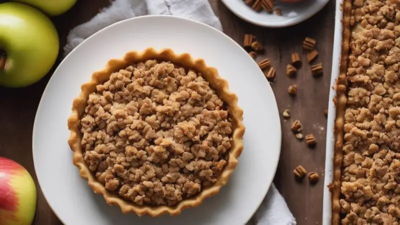 Cinnamon-Spiced Apple Crumble Tart