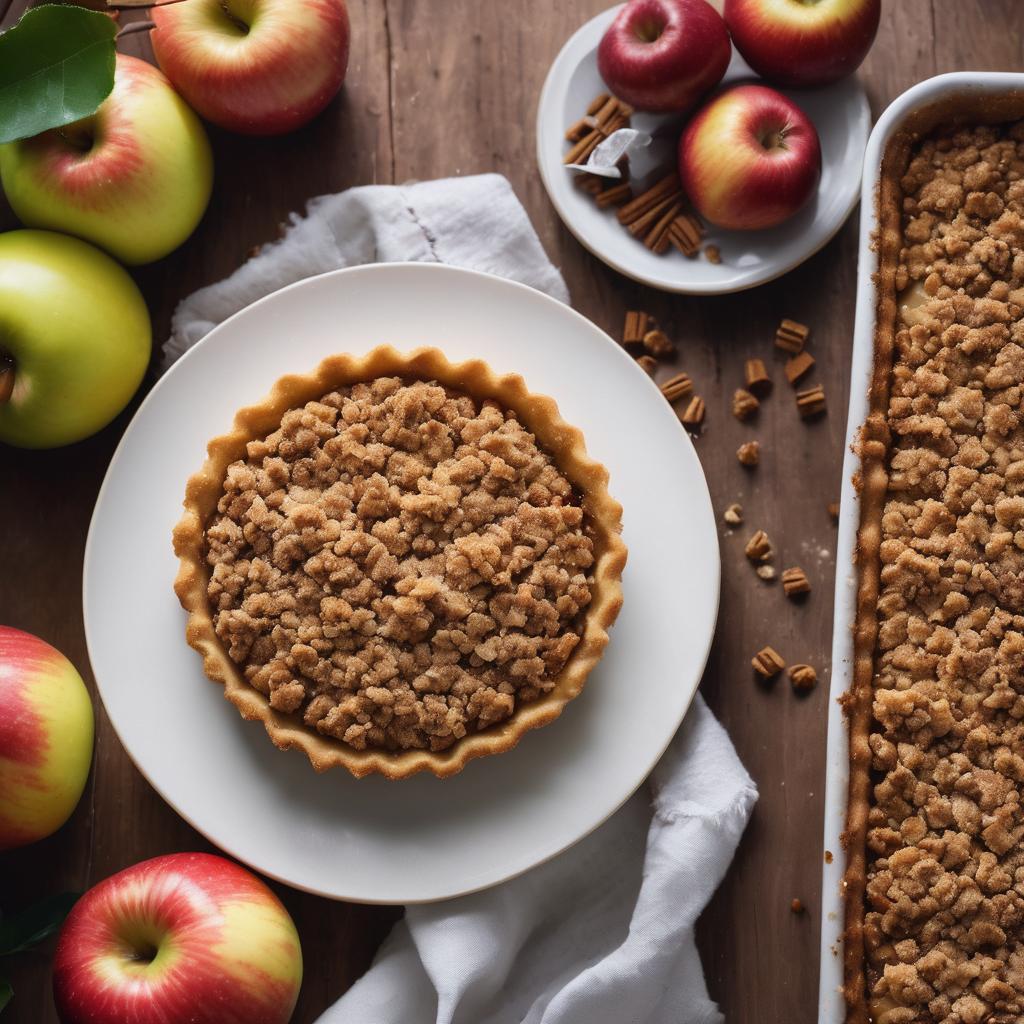 Cinnamon-Spiced Apple Crumble Tart